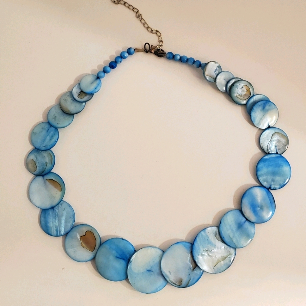 Blue Beaded Necklace